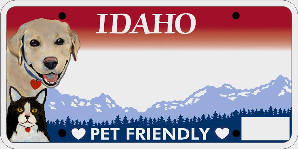 Idaho Pet Friendly License Plate